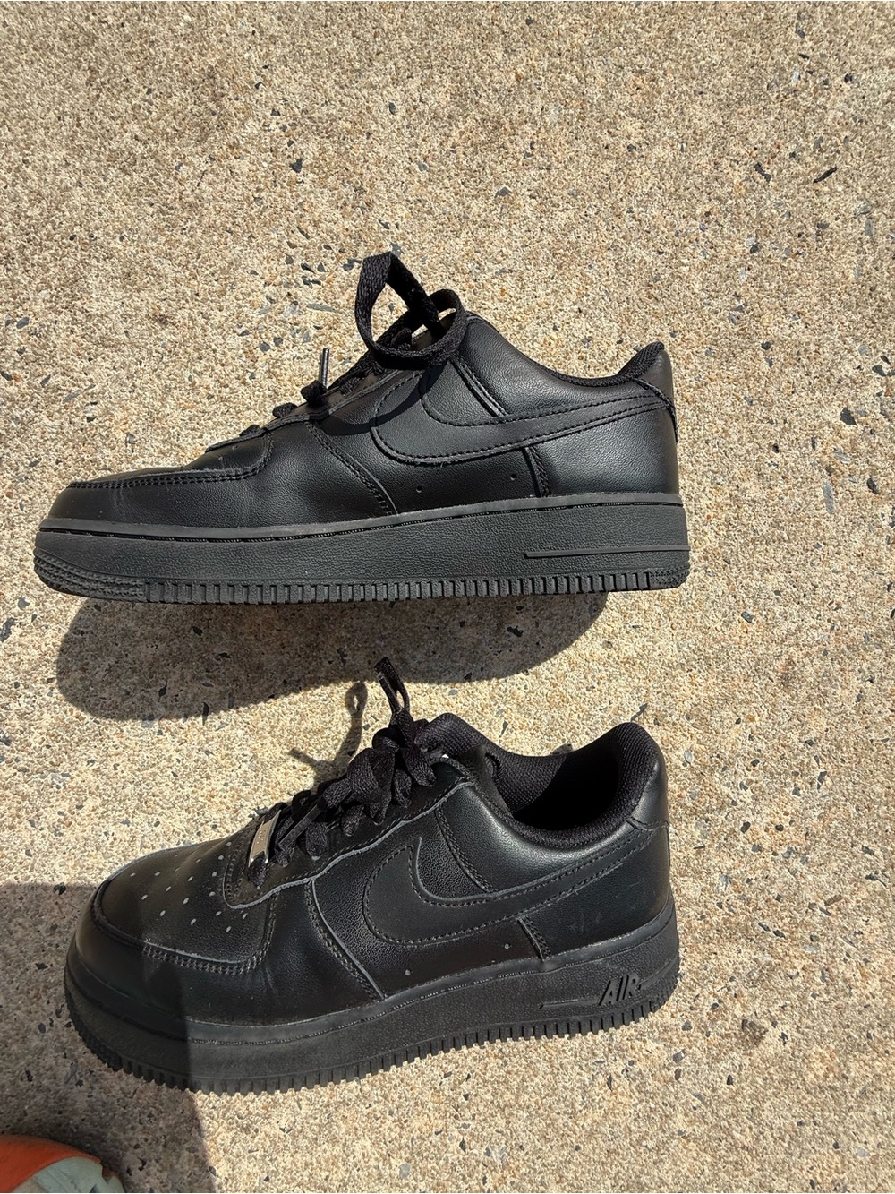 Nike Men’s All-Black Low-Top Air Force Sneakers